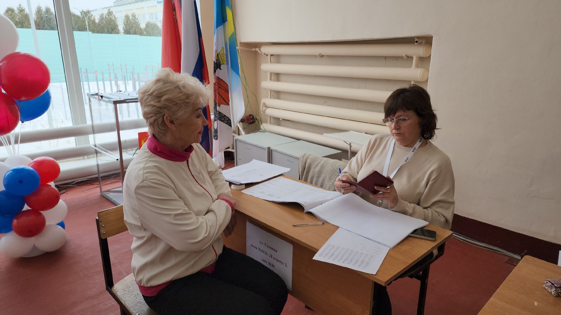 кашира, спортклуб кашира, активное долголетие, Татьяна Борзых, выборы президента, голосование 2024, скандинавская ходьба,