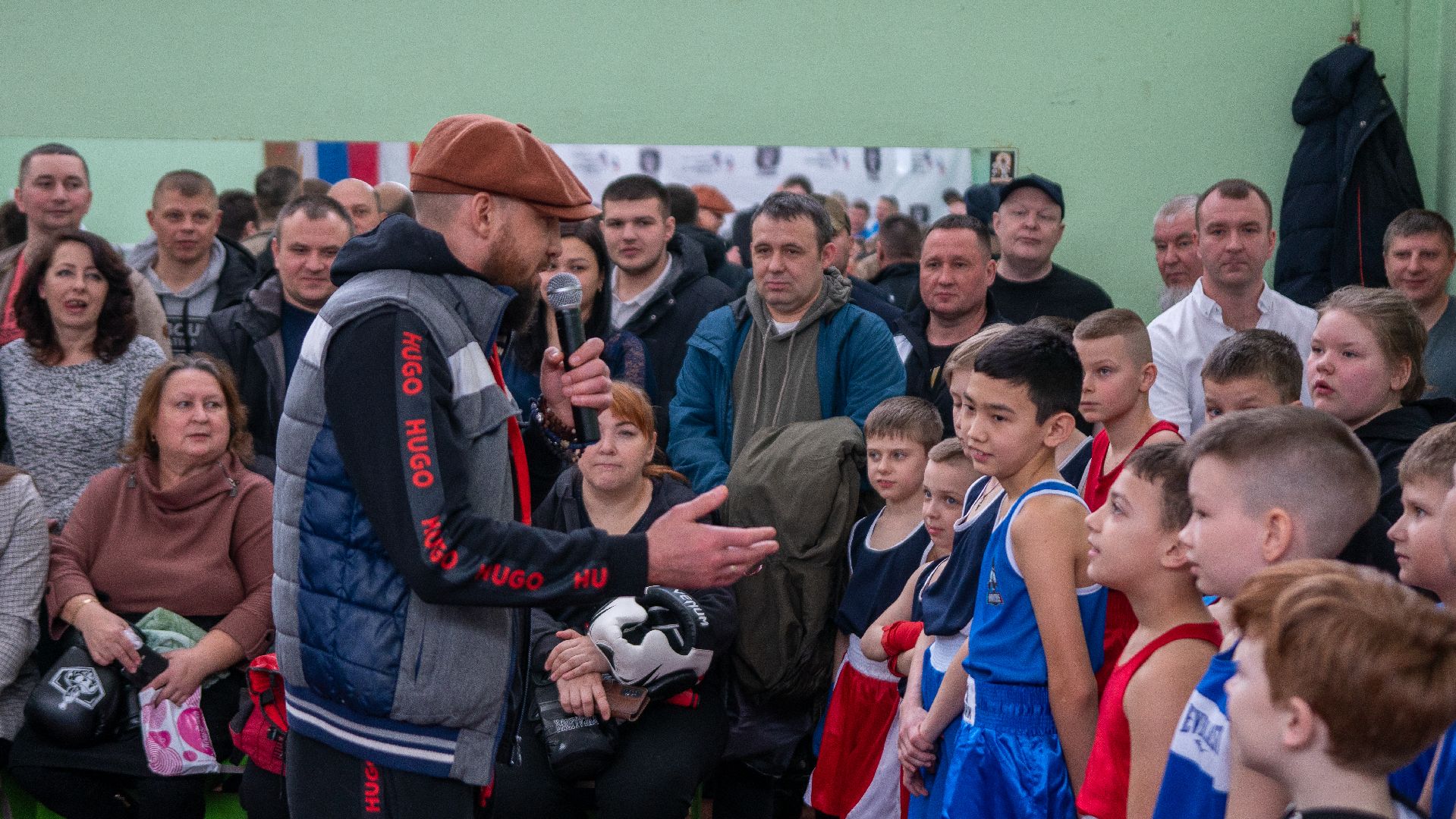 егорьевск, бокс, показательные выступления, ринг, дети, спорт,