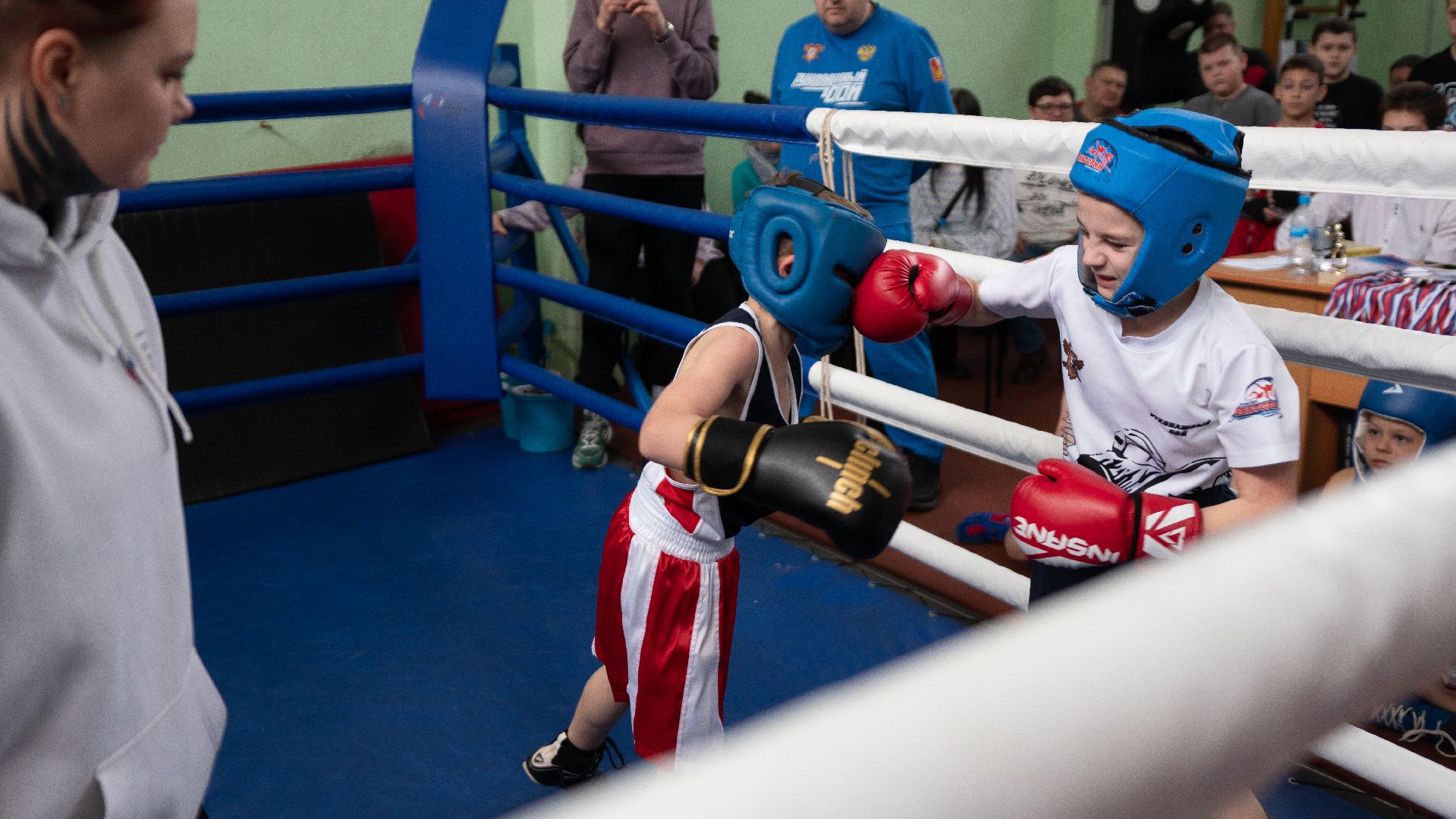 егорьевск, бокс, показательные выступления, ринг, дети, спорт,