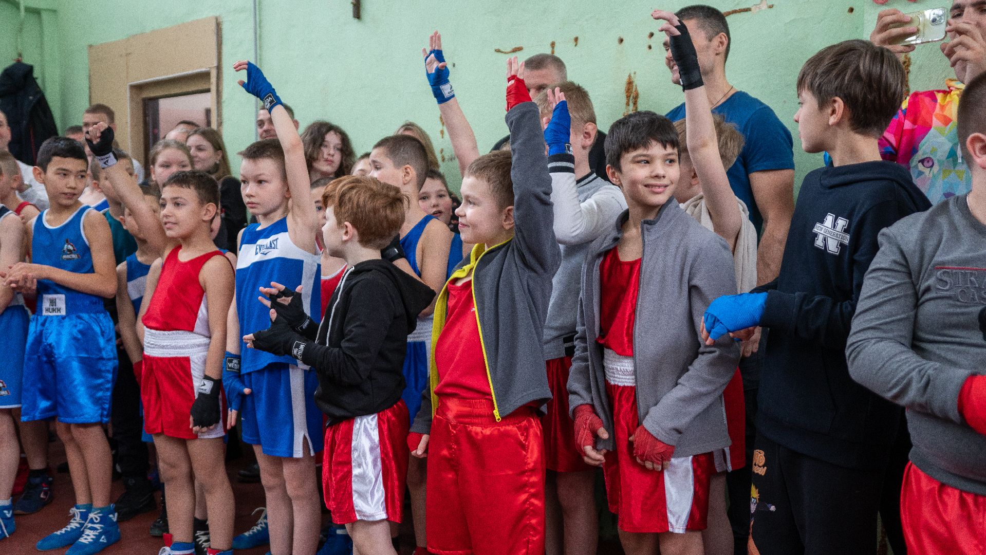 егорьевск, бокс, показательные выступления, ринг, дети, спорт,