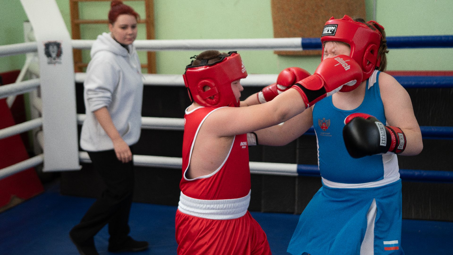 егорьевск, бокс, показательные выступления, ринг, дети, спорт,