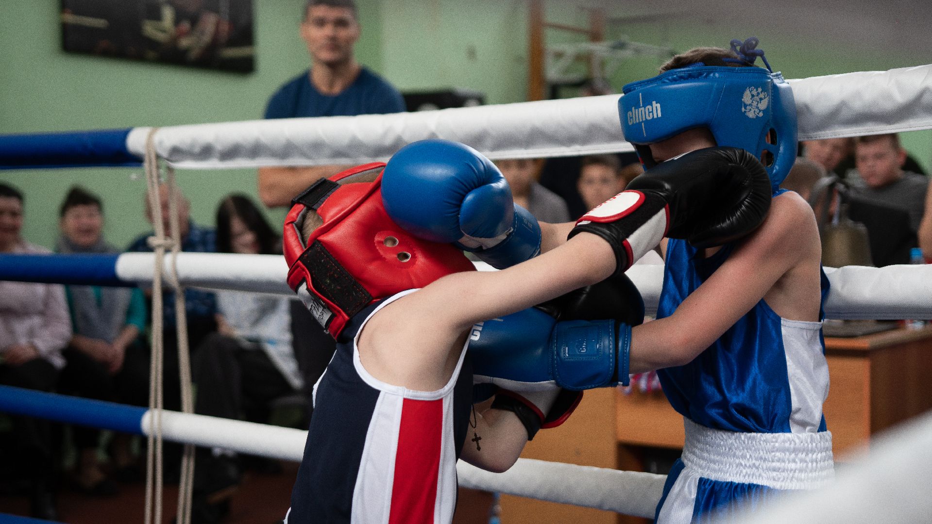 егорьевск, бокс, показательные выступления, ринг, дети, спорт,