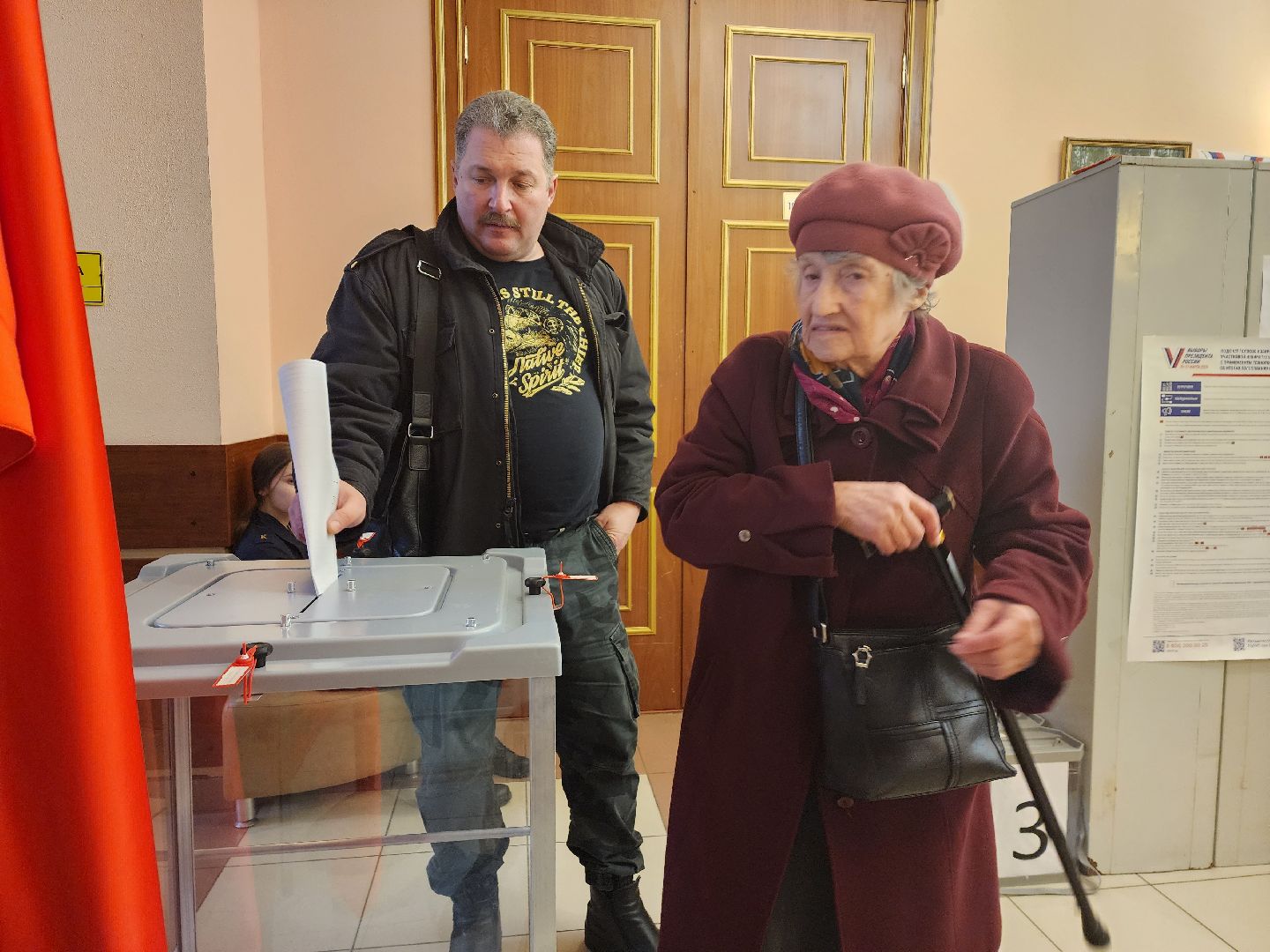 пушкино, выборы президента 2024, ветеран труда, голосование 2024,