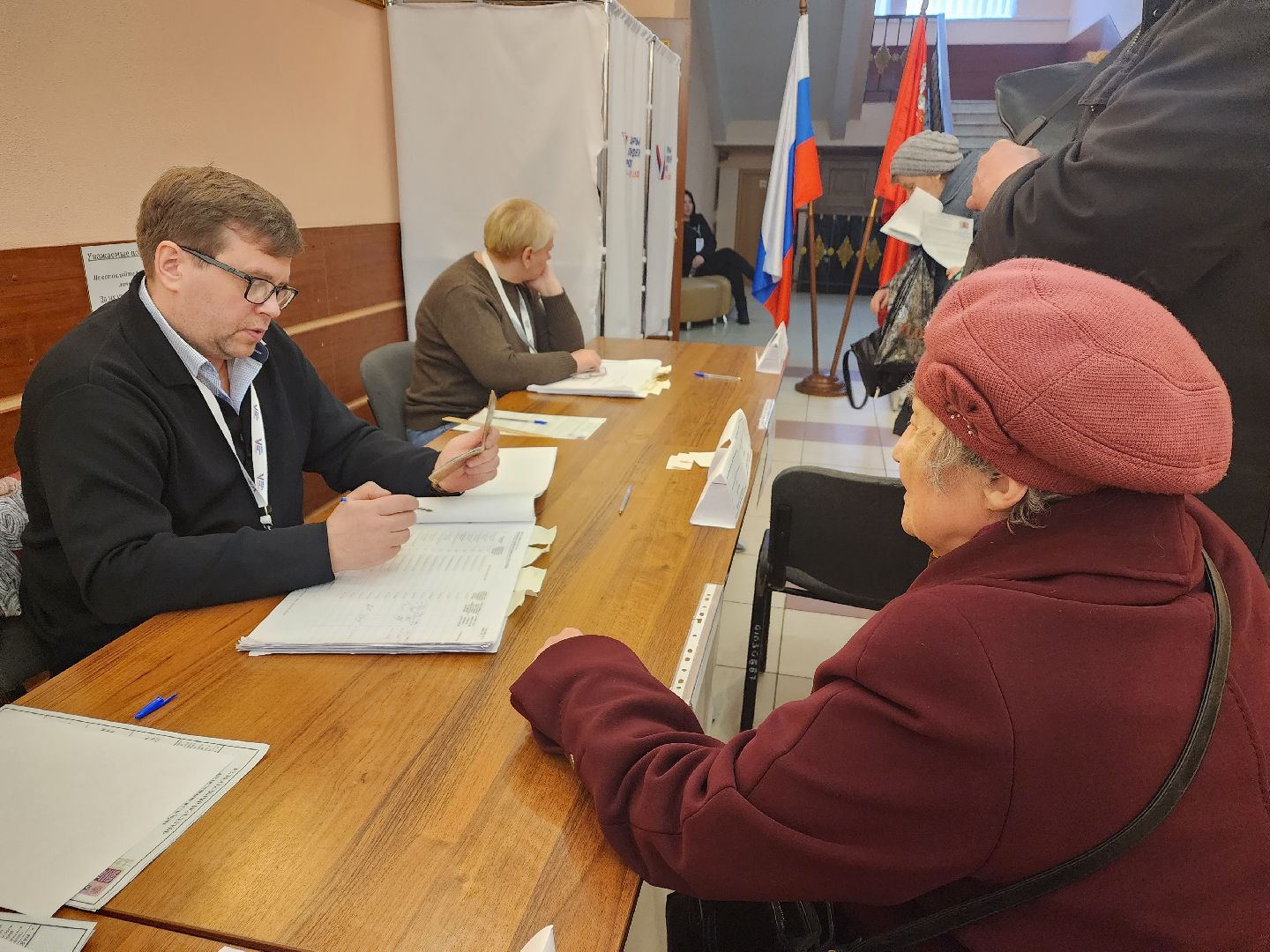 пушкино, выборы президента 2024, ветеран труда, голосование 2024,