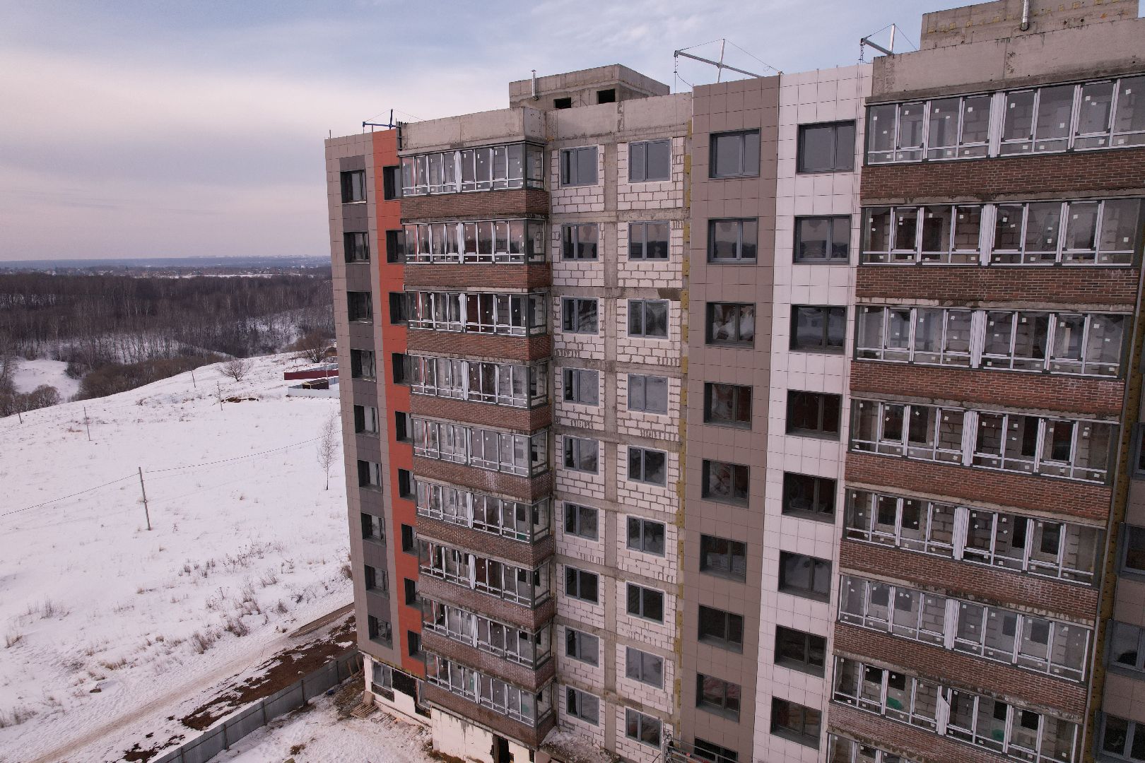 видео с коптера, кашира, строительство,