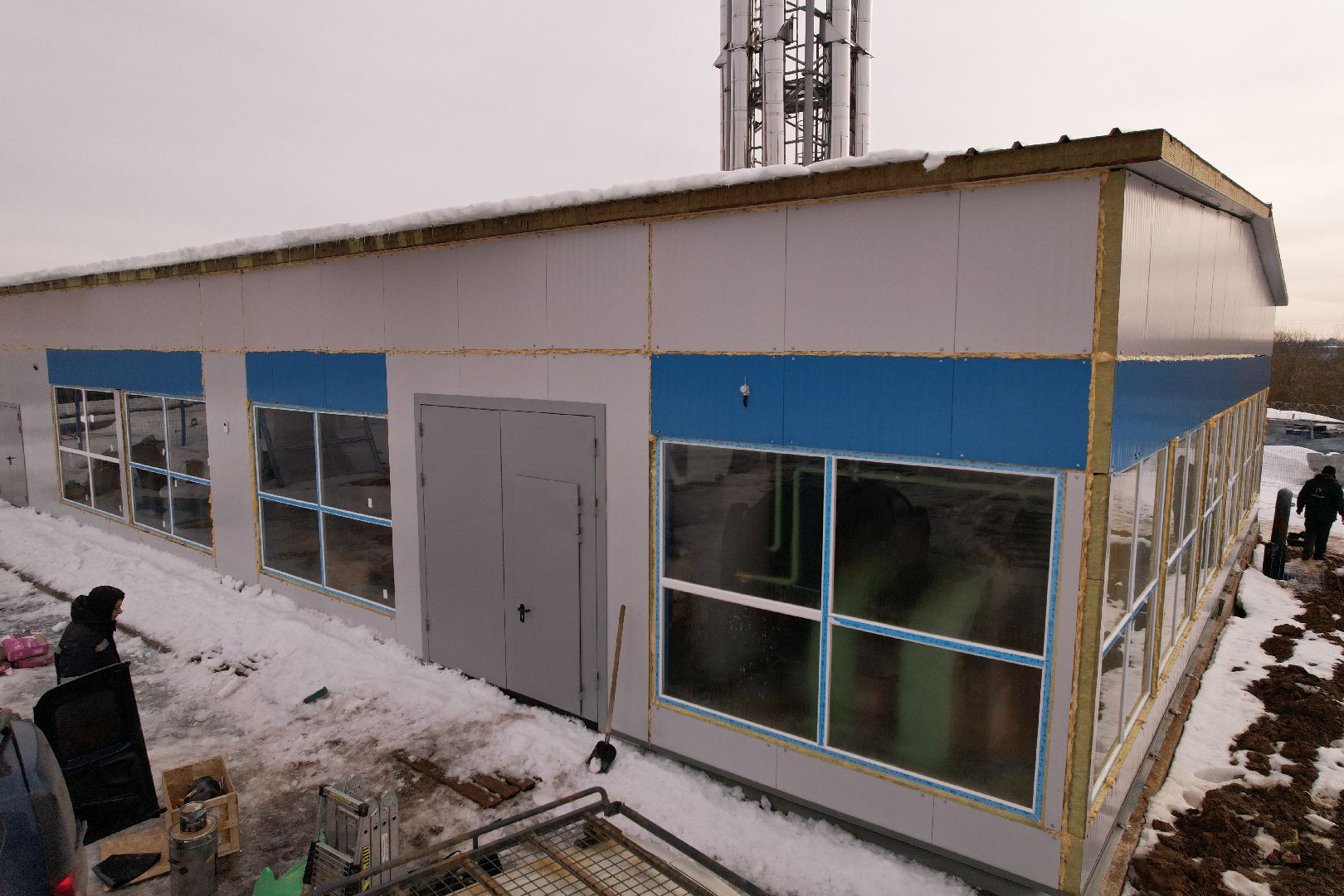 видео с коптера, клин, котельная, жкх,