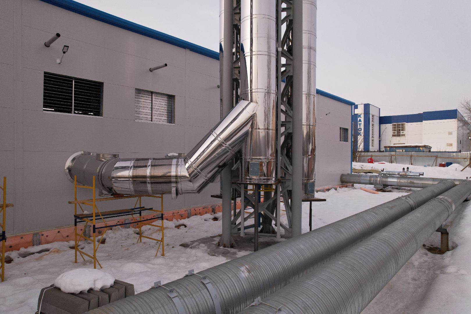 видео с коптера, клин, котельная, жкх,