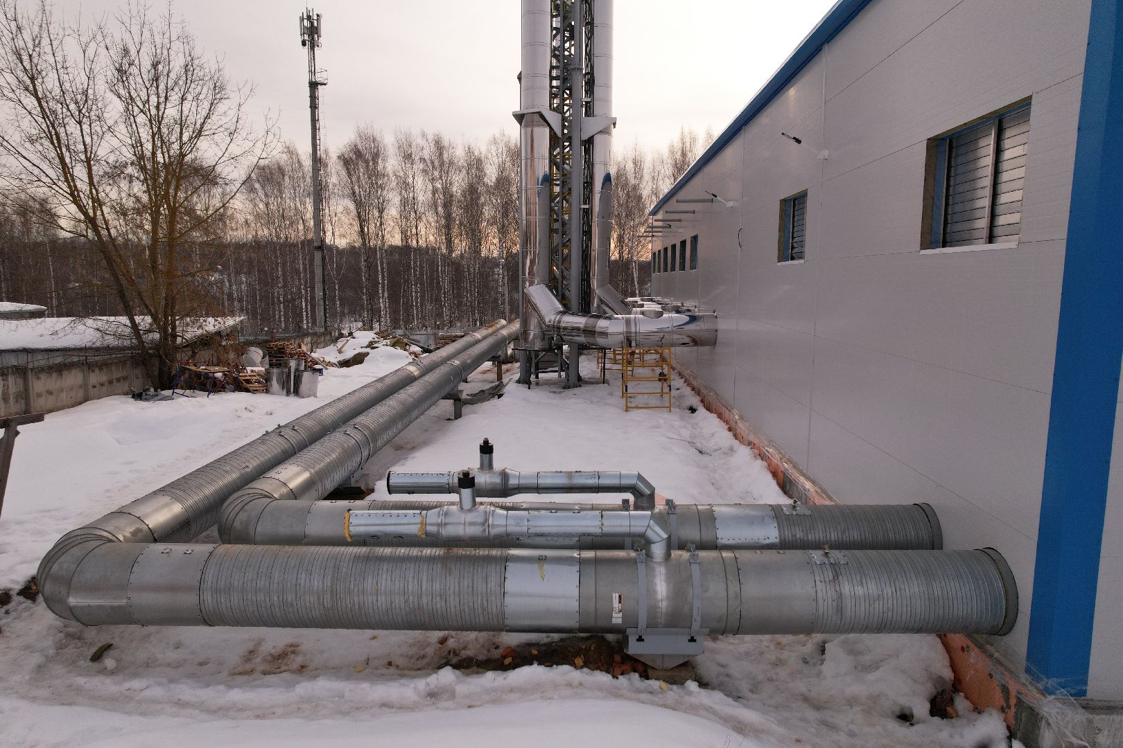 видео с коптера, клин, котельная, жкх,