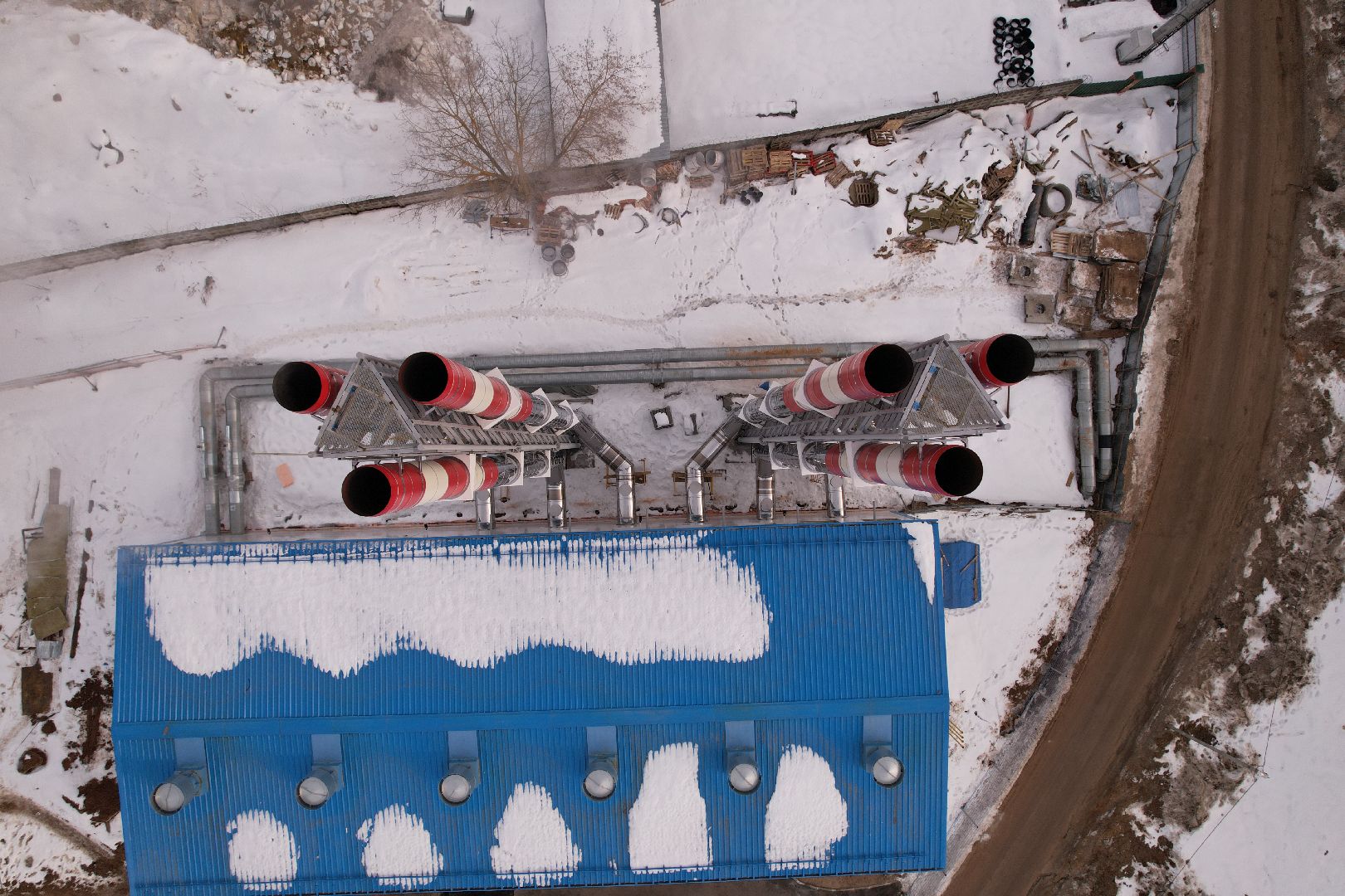 видео с коптера, клин, котельная, жкх,