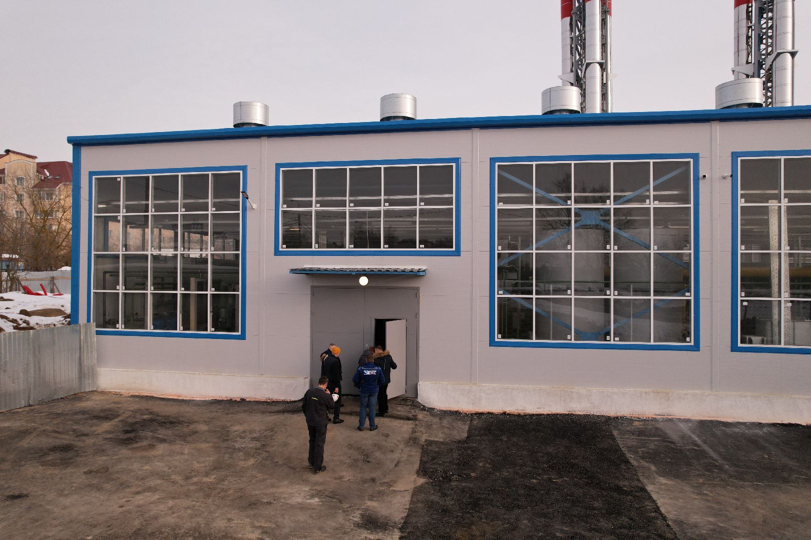 видео с коптера, клин, котельная, жкх,