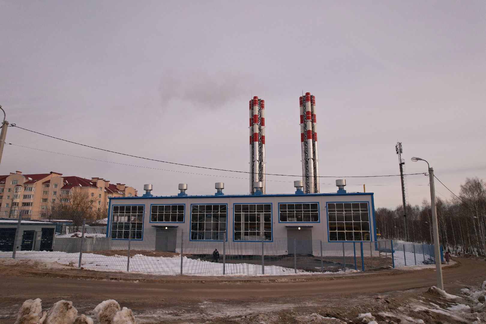 видео с коптера, клин, котельная, жкх,