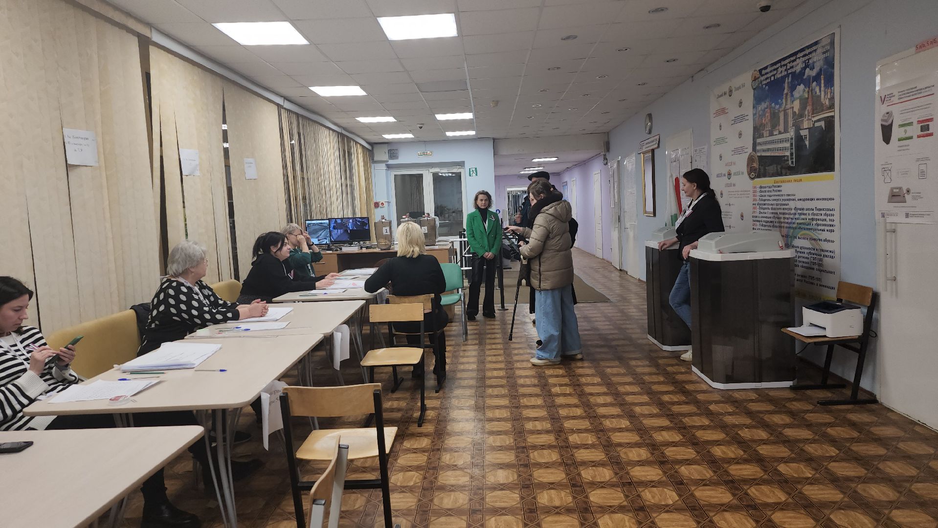 выборы 2024, Дубна, закрытие избирательных участков, Последние голосующие,