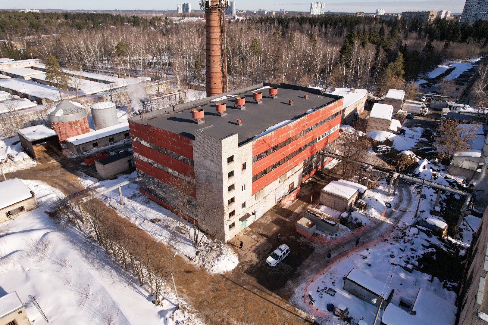 видео с коптера, королёв, жкх, котельная,