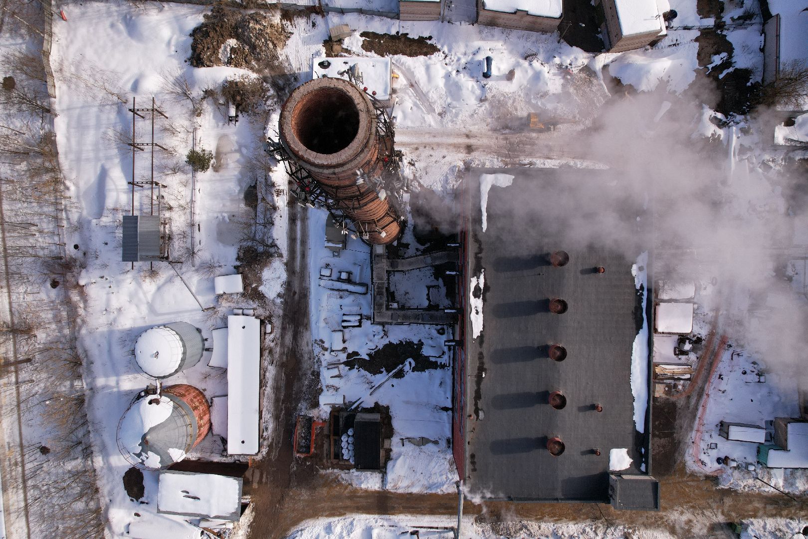 видео с коптера, королёв, жкх, котельная,