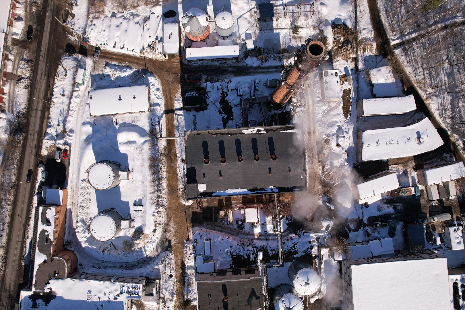 видео с коптера, королёв, жкх, котельная,