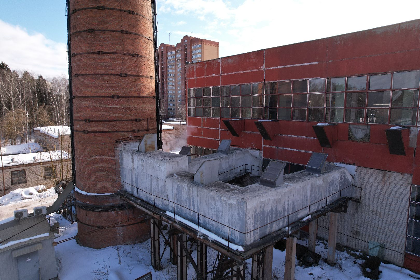 видео с коптера, королёв, жкх, котельная,