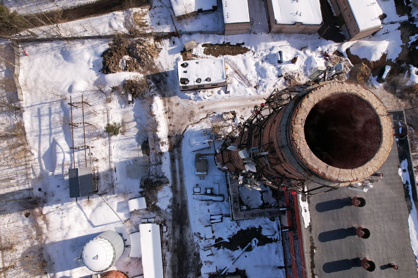 видео с коптера, королёв, жкх, котельная,