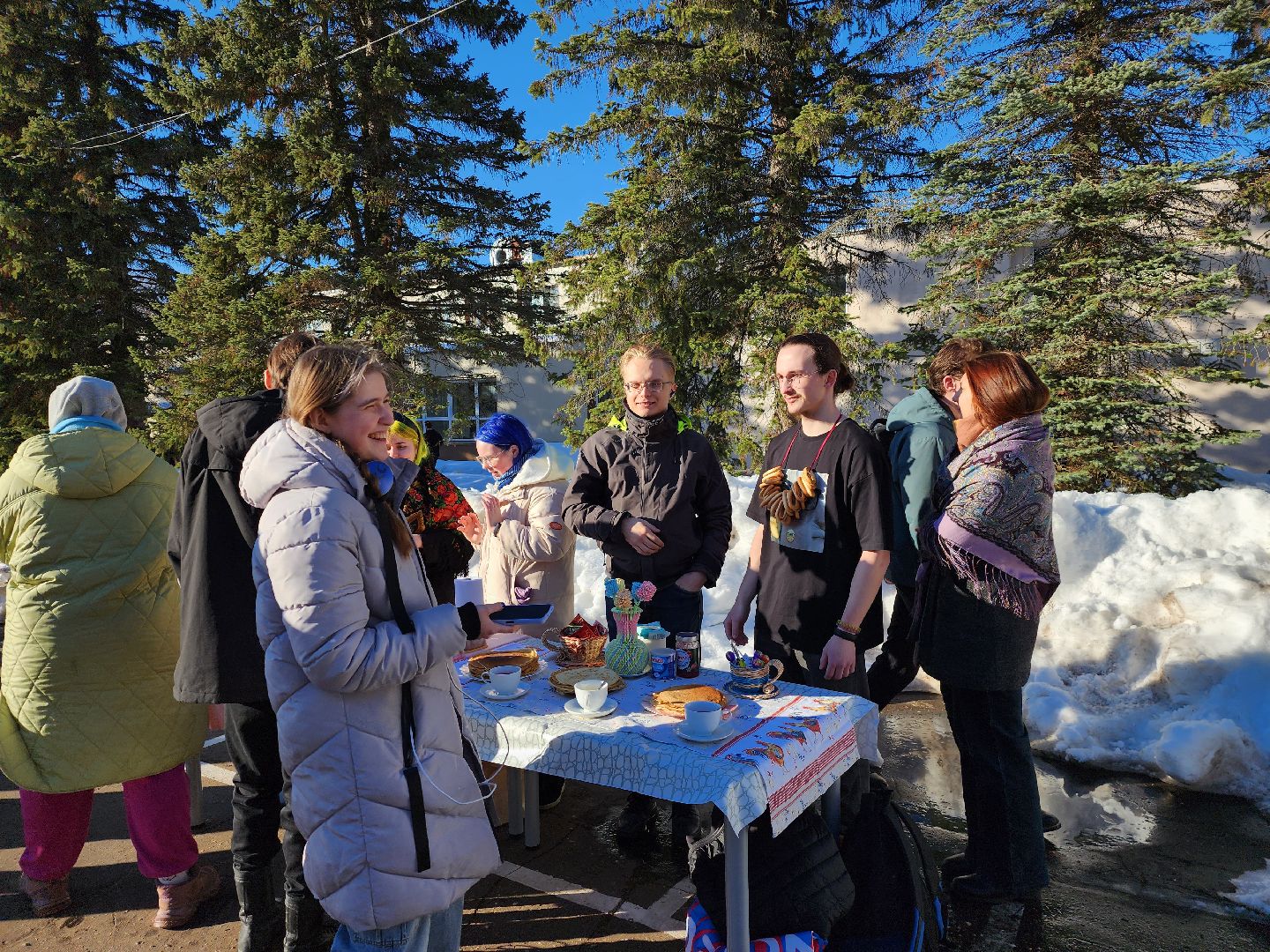 Масленица, Студенты, Университет, Дубна,