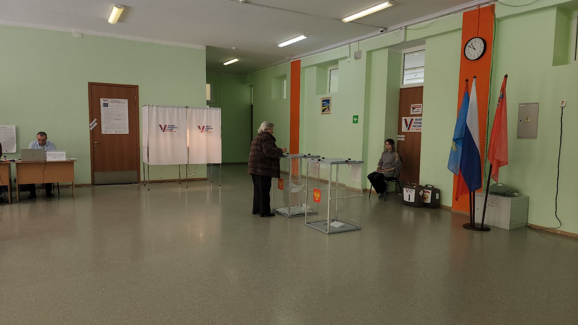 Подольск, выборы президента 2024, голосование, избирательный участок,