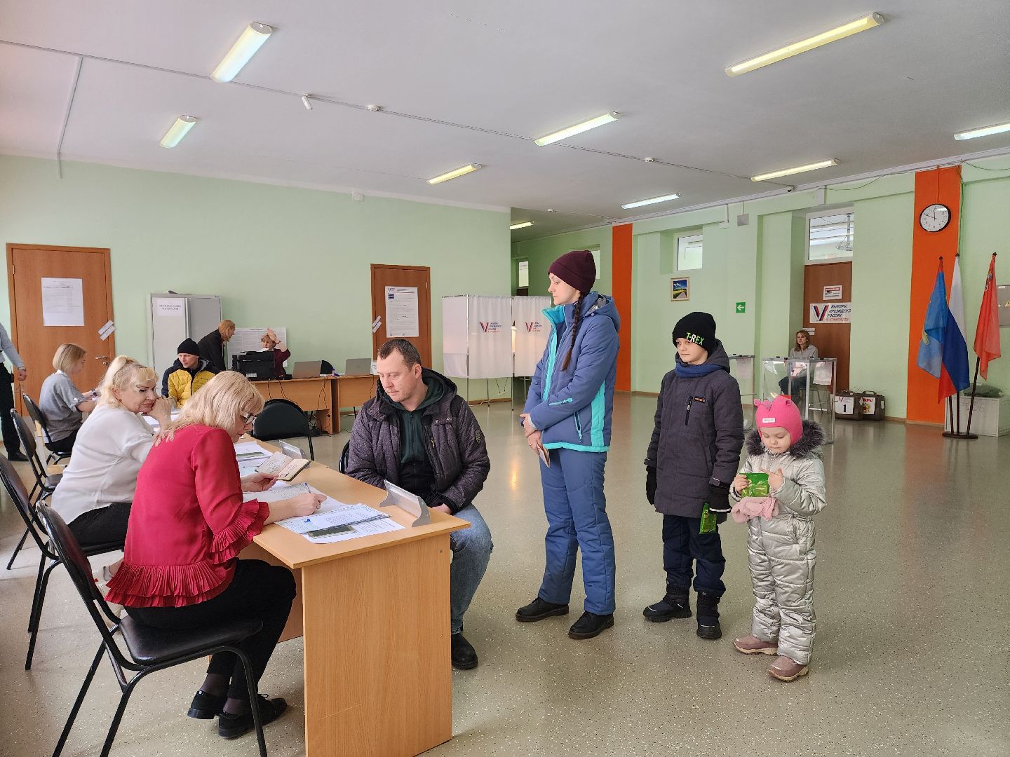 Подольск, выборы президента 2024, голосование 2024, семья,
