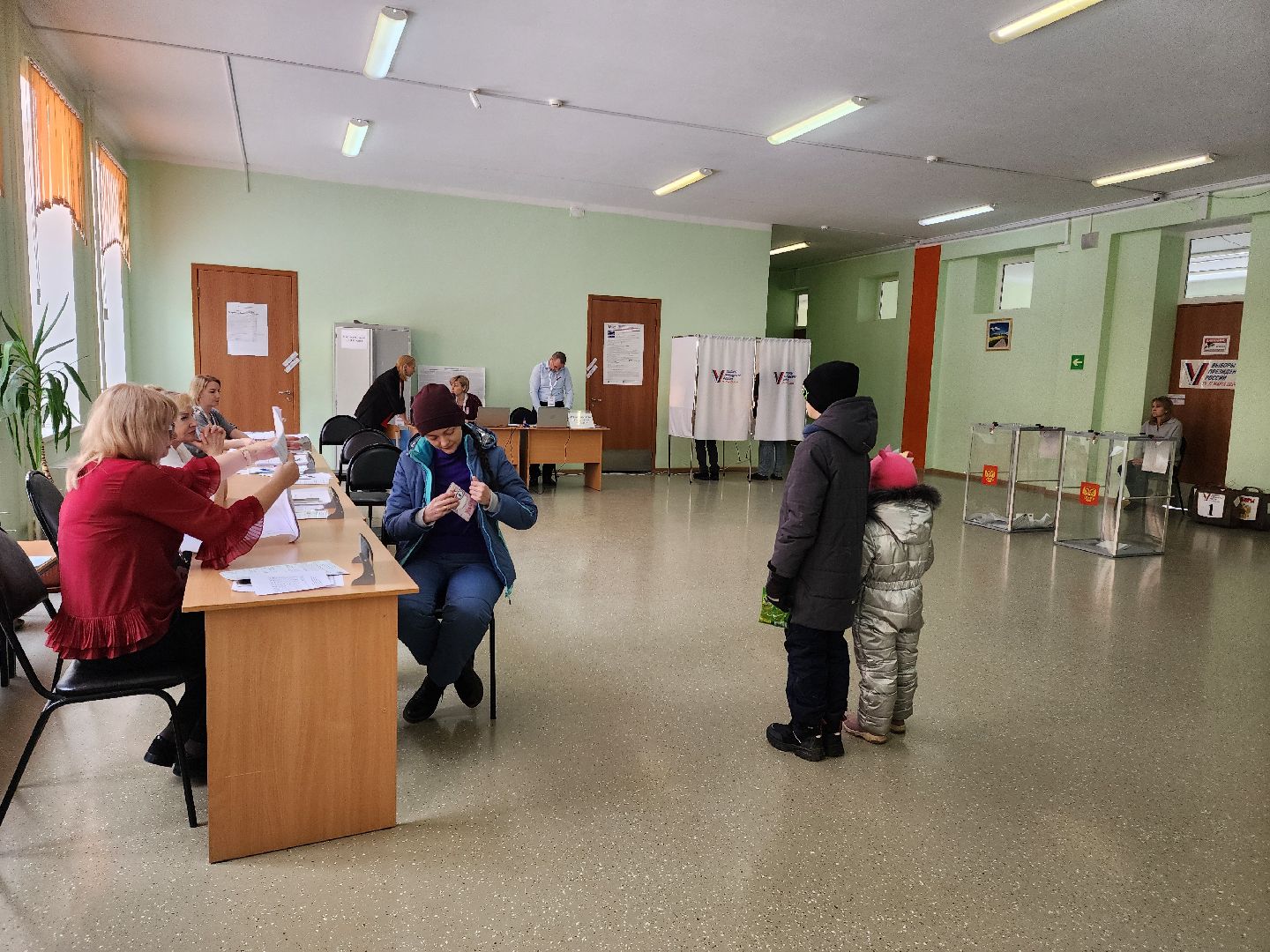 Подольск, выборы президента 2024, голосование 2024, семья,