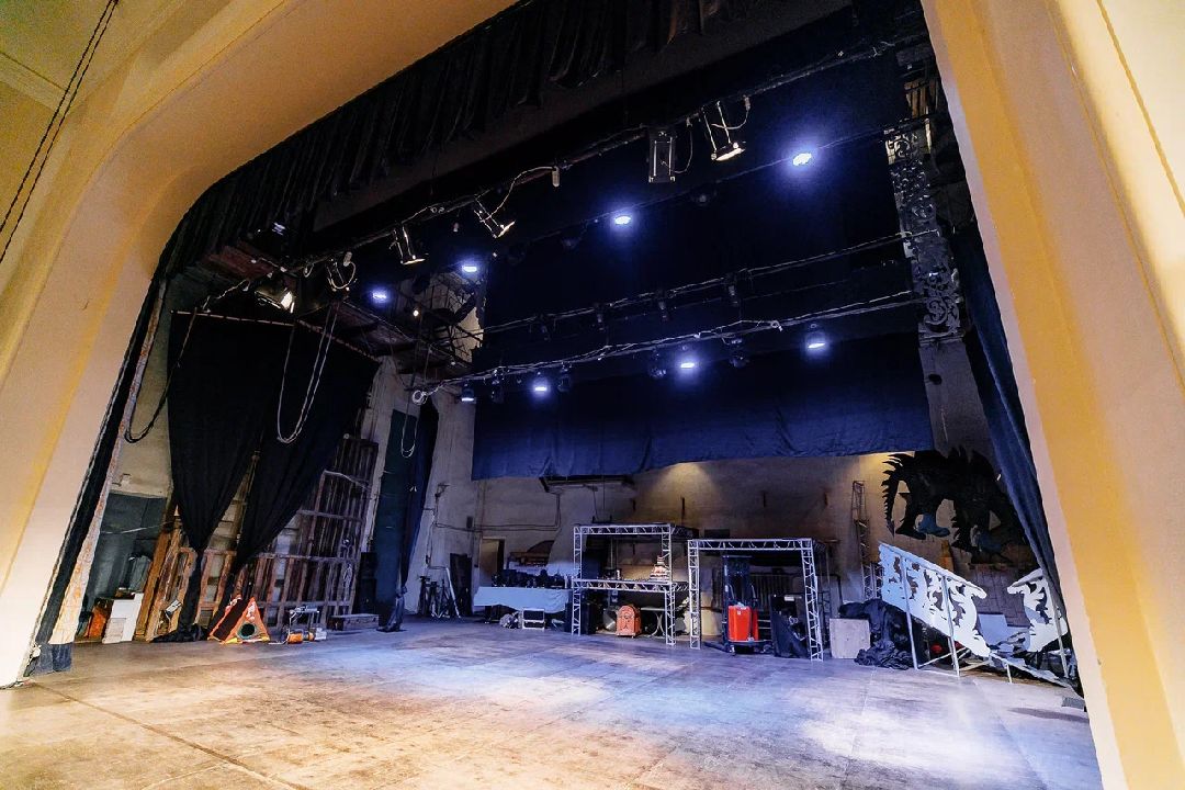 Театр, Орехово-Зуево, Заголовацкий, Зимний театр, закулисье, прадник