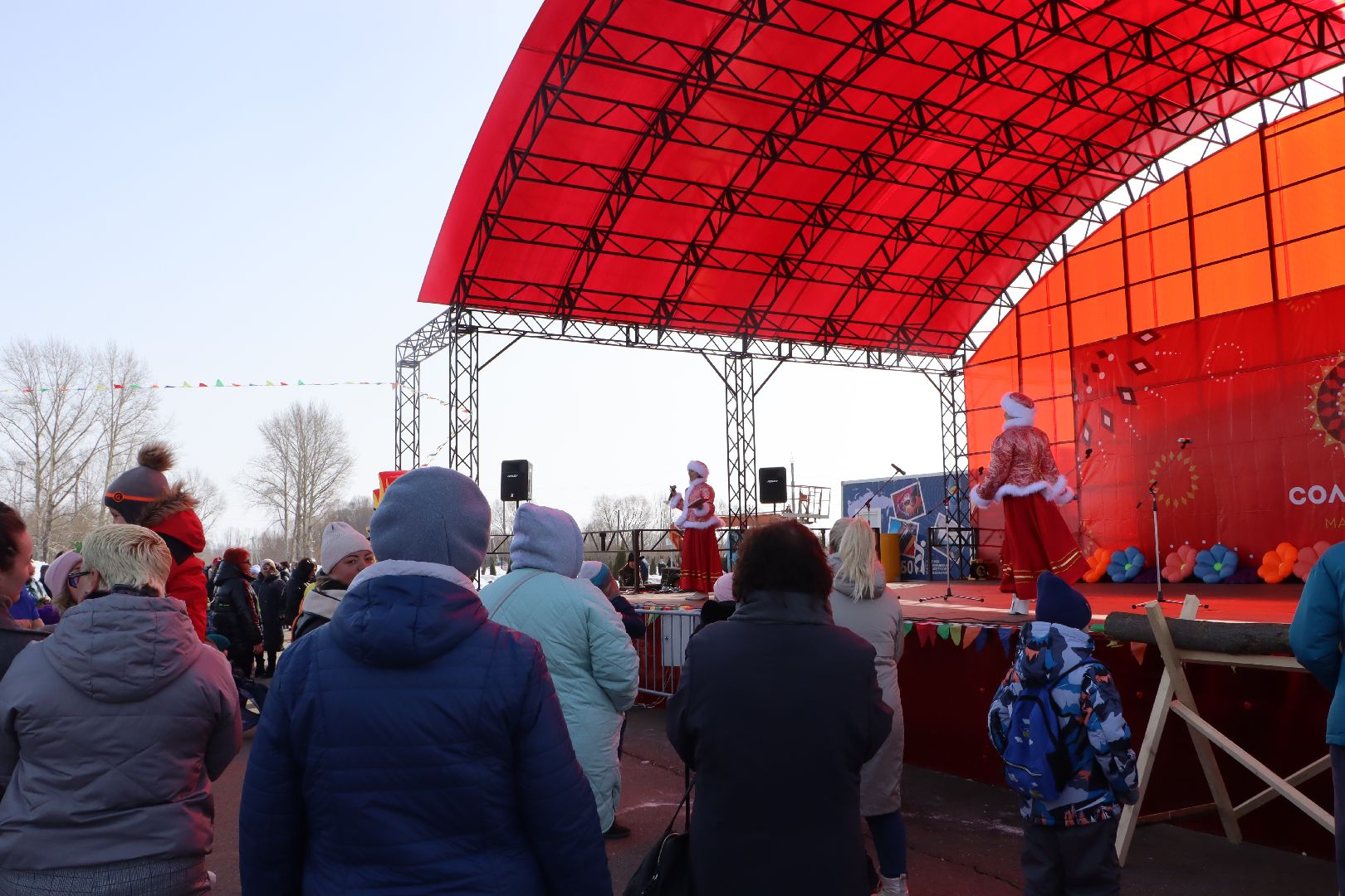 Серебряные Пруды, ПКиО Серебряный, парк Серебряный, Широкая Масленица, столб с подарками, масленичный столб, Узуново,