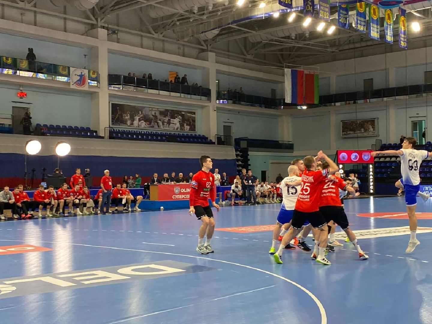 чехов, спорт, сборная россии, гандбол, победа, чеховские медведи, белоруссия,