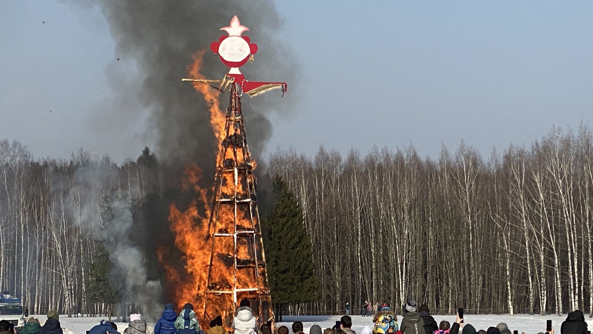 масленица, горки ленинские, самое высокое чучело, ленинский городской округ, блины,