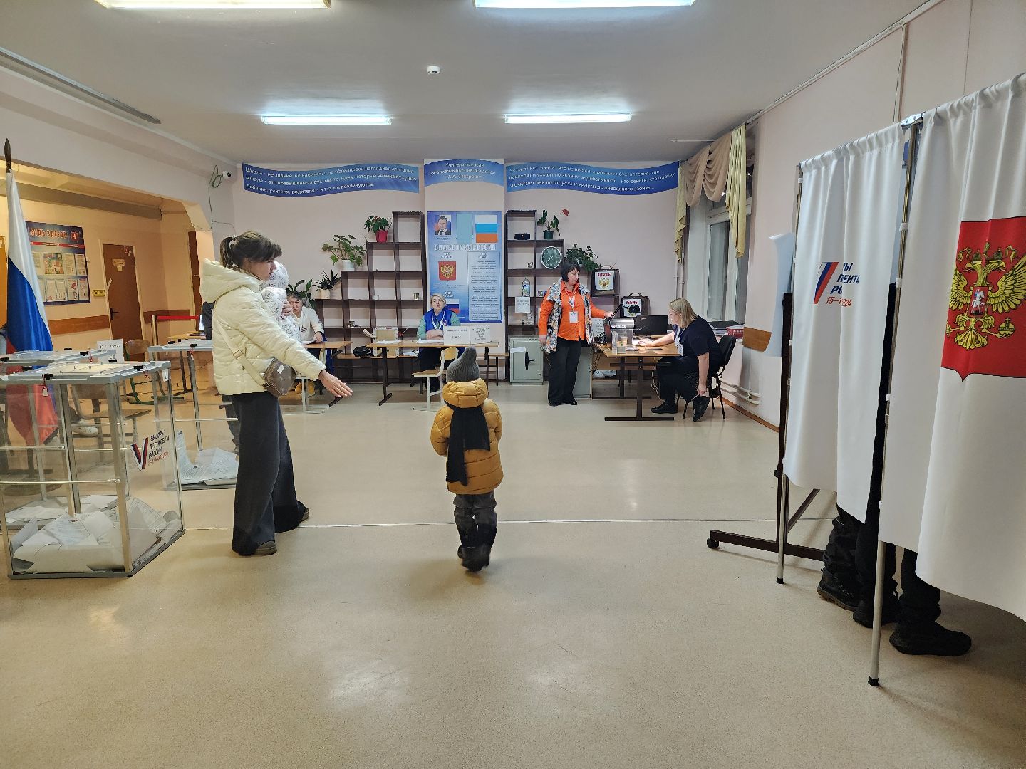 Подольск, выборы, многодетная семья, голосование,