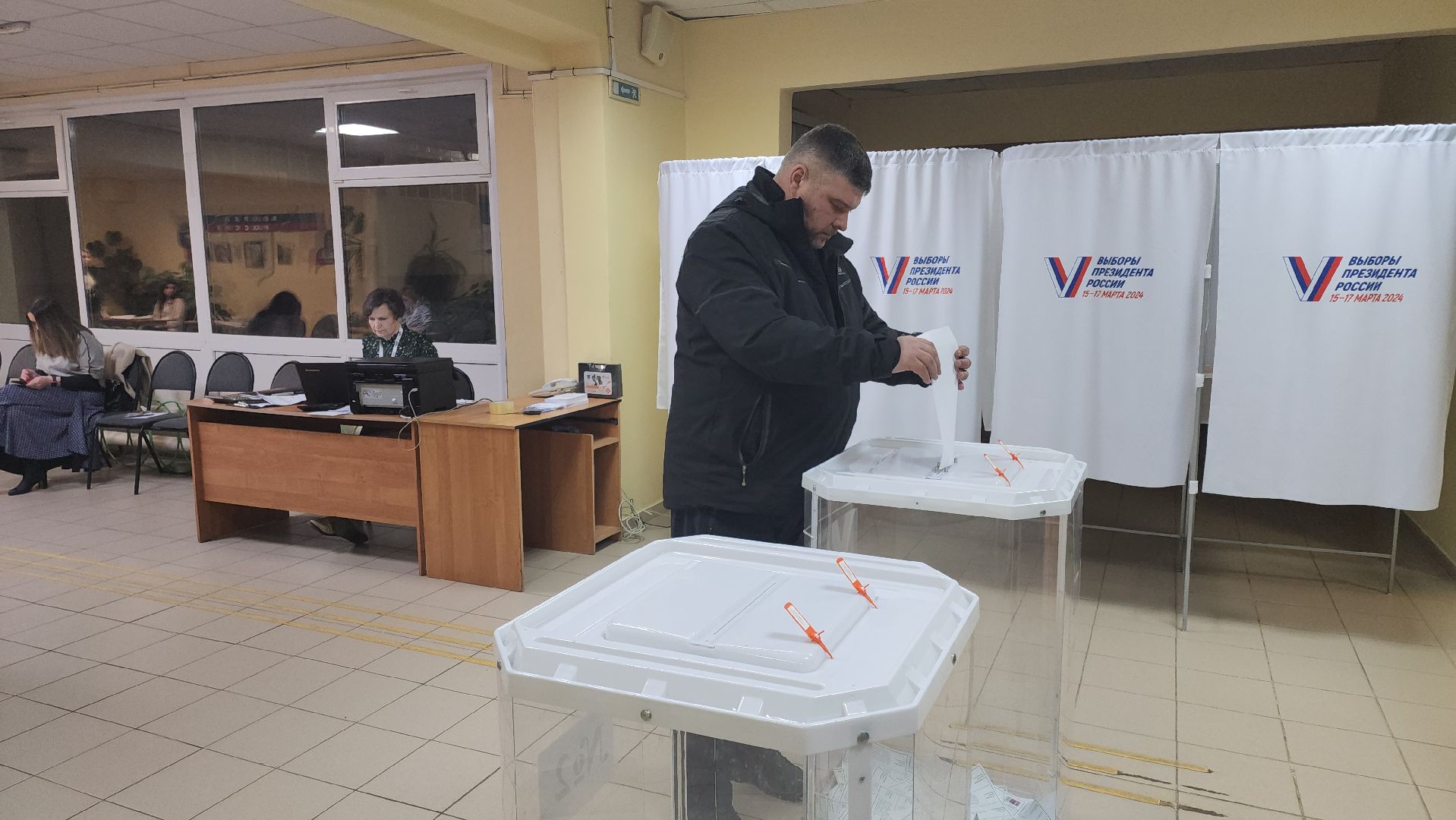 кашира, школа 4, уик 809, выборы президента 2024, голосование, завершение голосования,