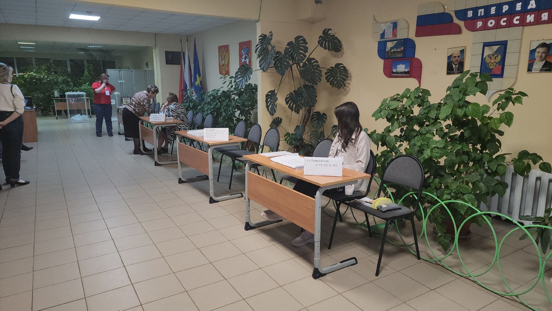 кашира, школа 4, уик 809, выборы президента 2024, голосование, завершение голосования,
