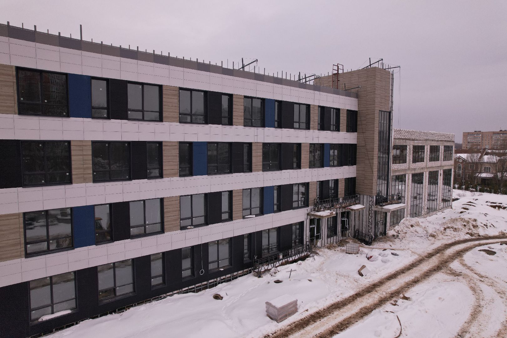 видео с коптера, школа, ступино,