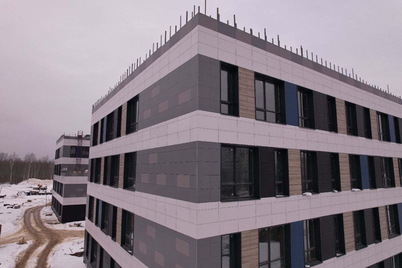 видео с коптера, школа, ступино,