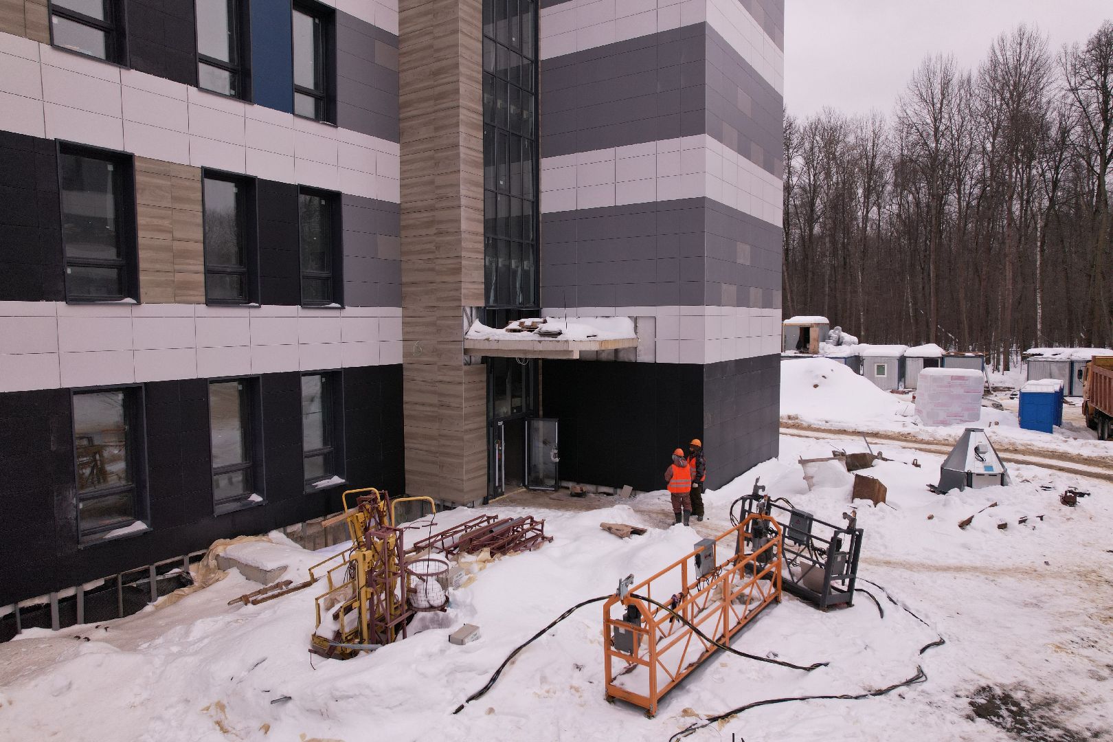 видео с коптера, школа, ступино,