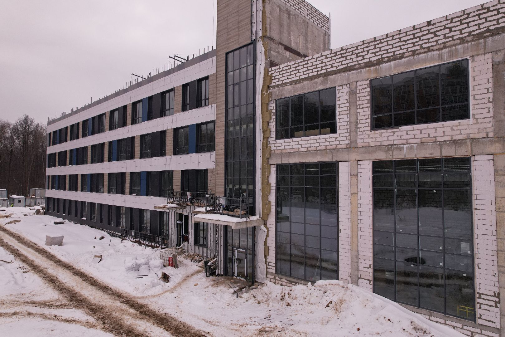 видео с коптера, школа, ступино,