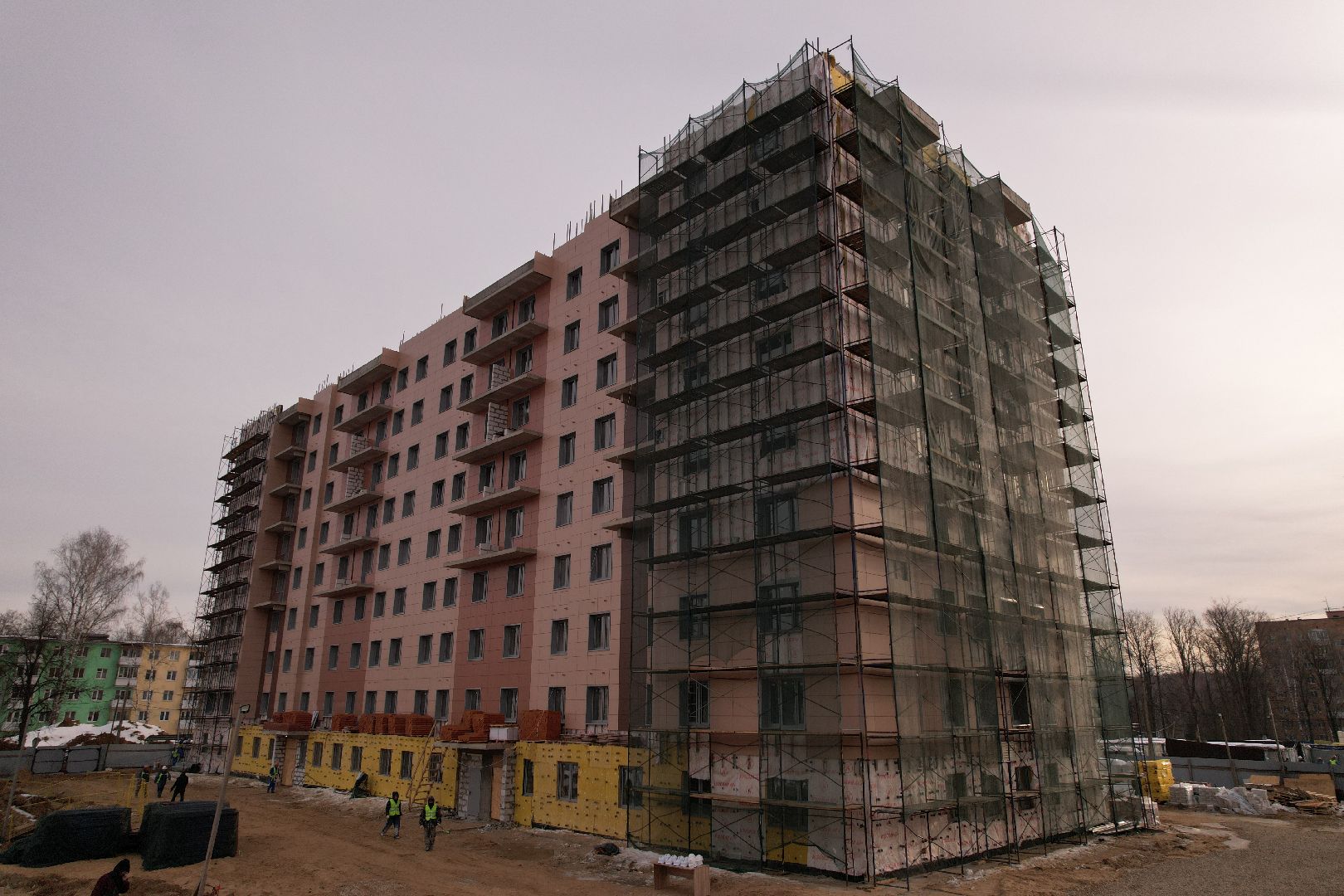 видео с коптера, дом, Клин,