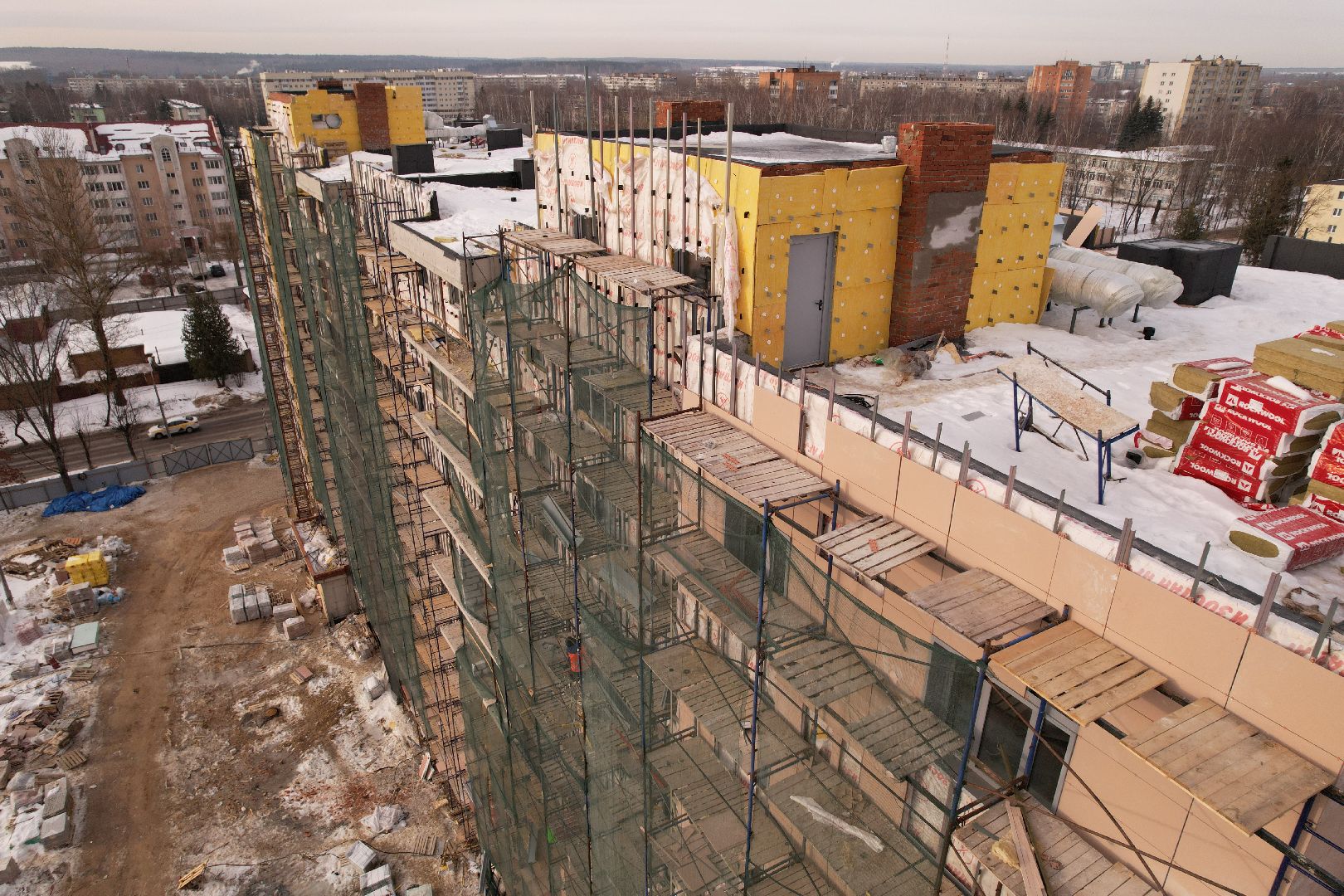 видео с коптера, дом, Клин,