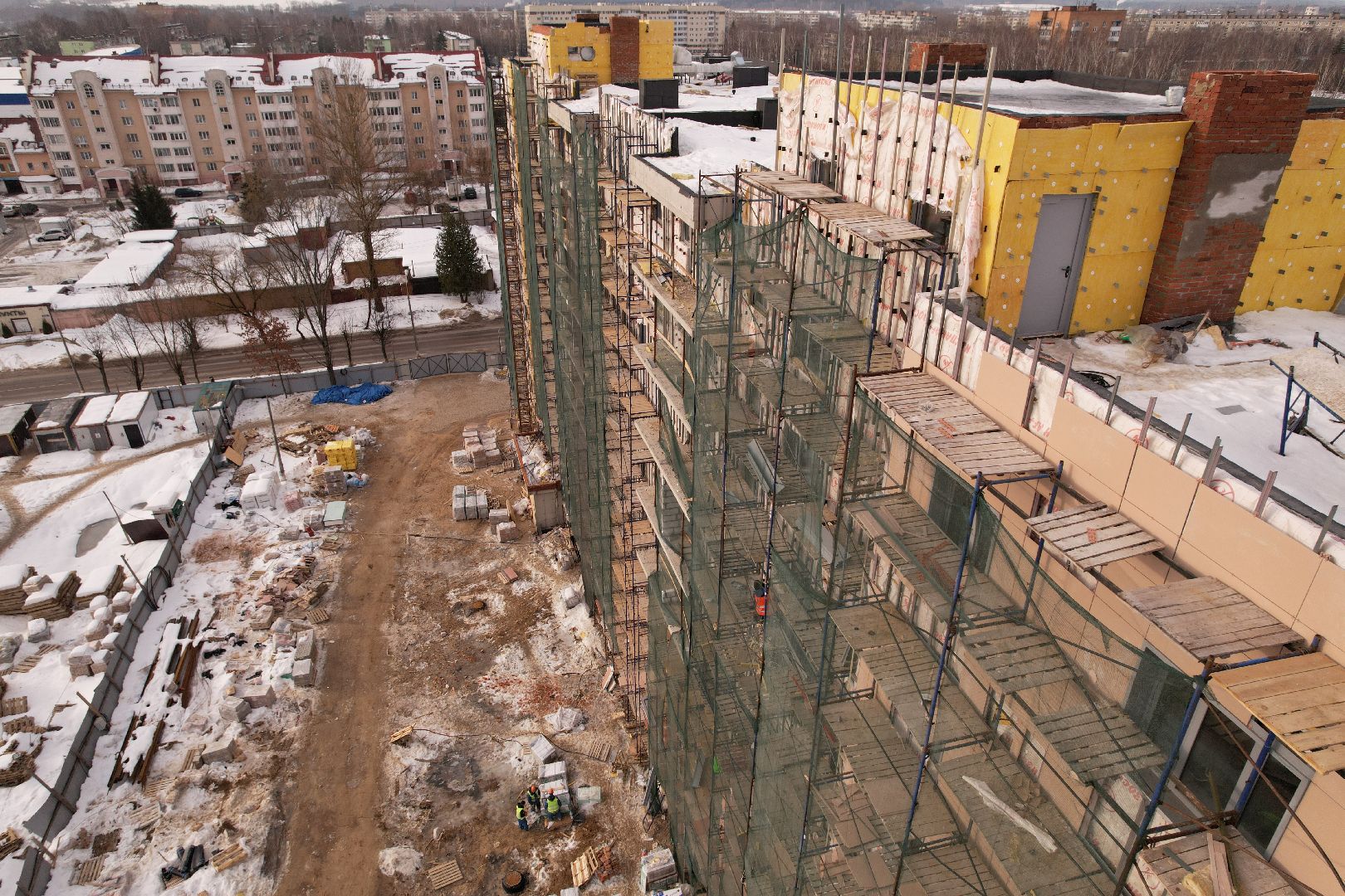 видео с коптера, дом, Клин,