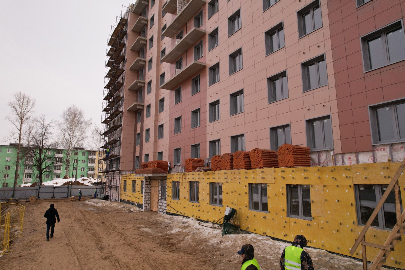 видео с коптера, дом, Клин,