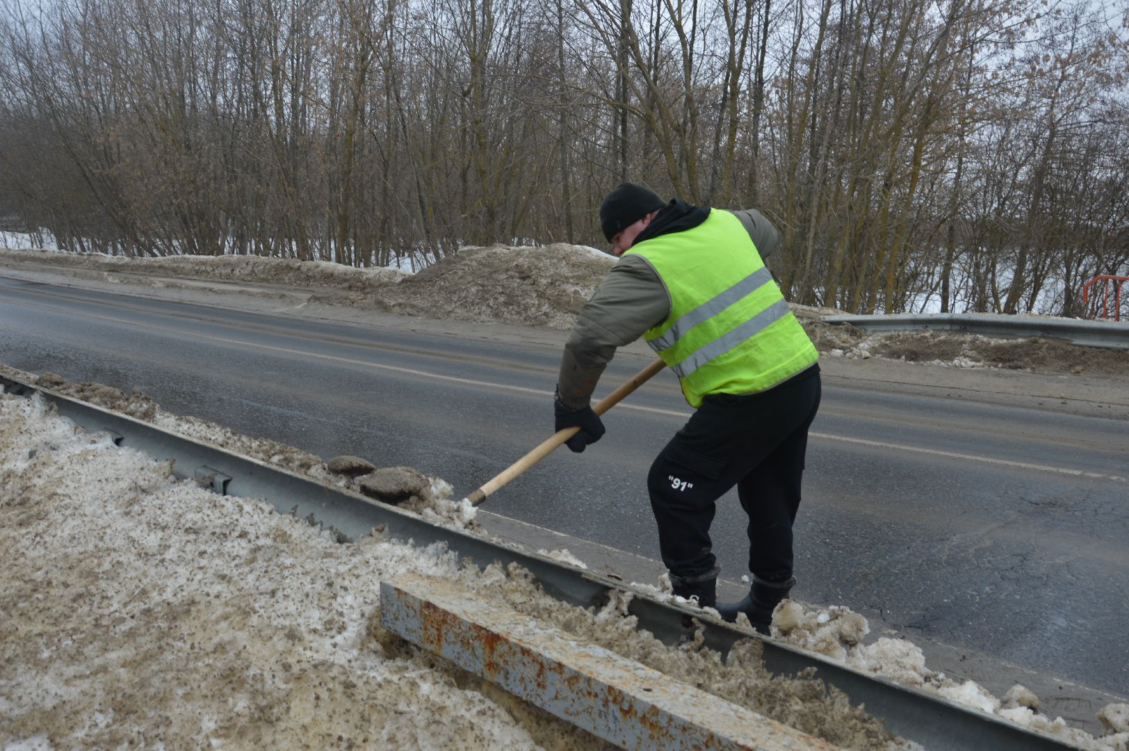 мосавтодор, шатура, очистка мостов, жкх и благоустройство, жкх подмосковье, уборка снега и наледи,