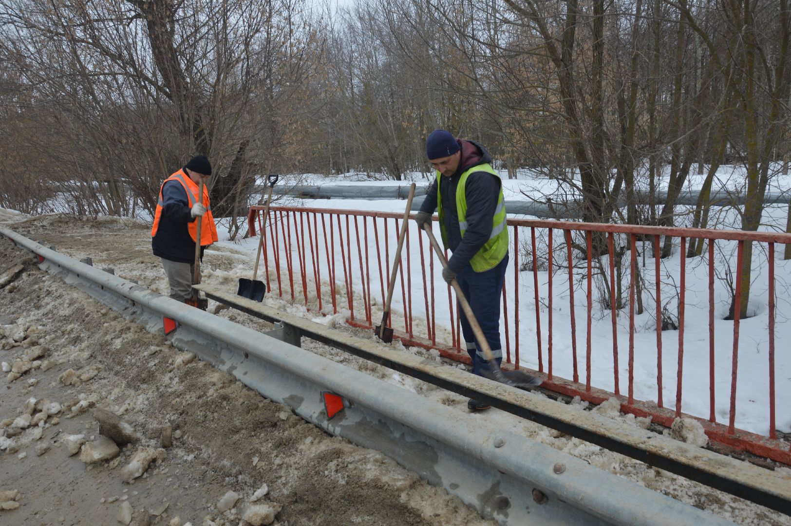мосавтодор, шатура, очистка мостов, жкх и благоустройство, жкх подмосковье, уборка снега и наледи,