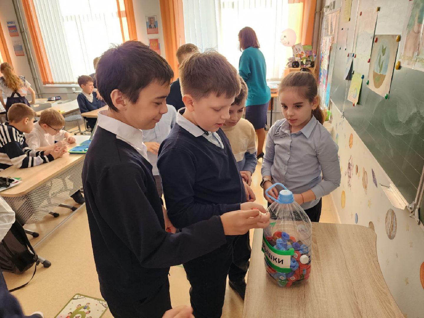 чехов, образование, экоурок, мусор, мегабак, дети, школа,