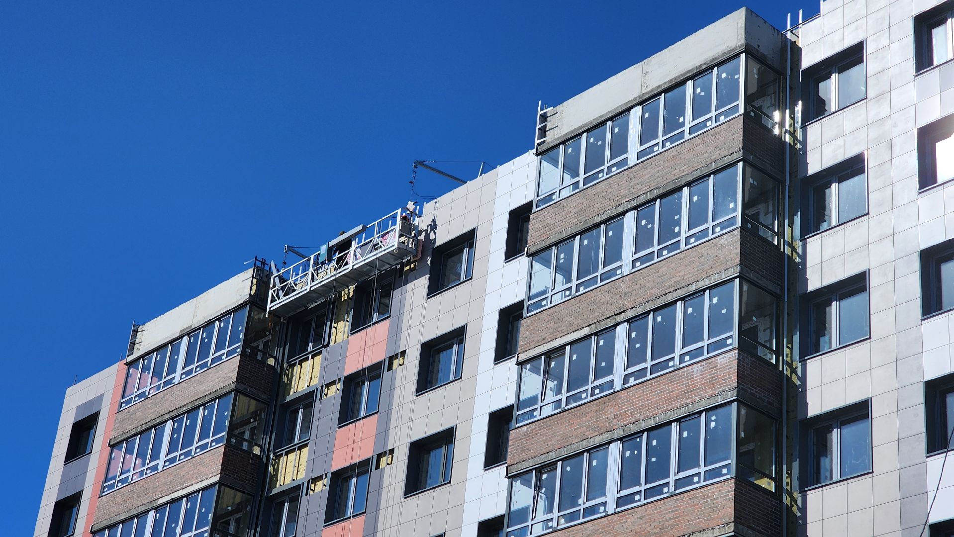 кашира, строительство, жк радужный, новостройка, вентилируемый фасад, керамогранит,