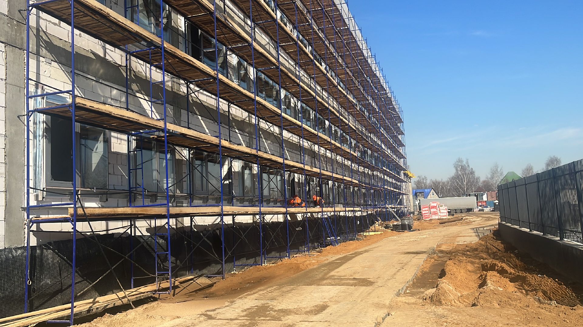 школа, новая школа, строительные работы, строительство школы,