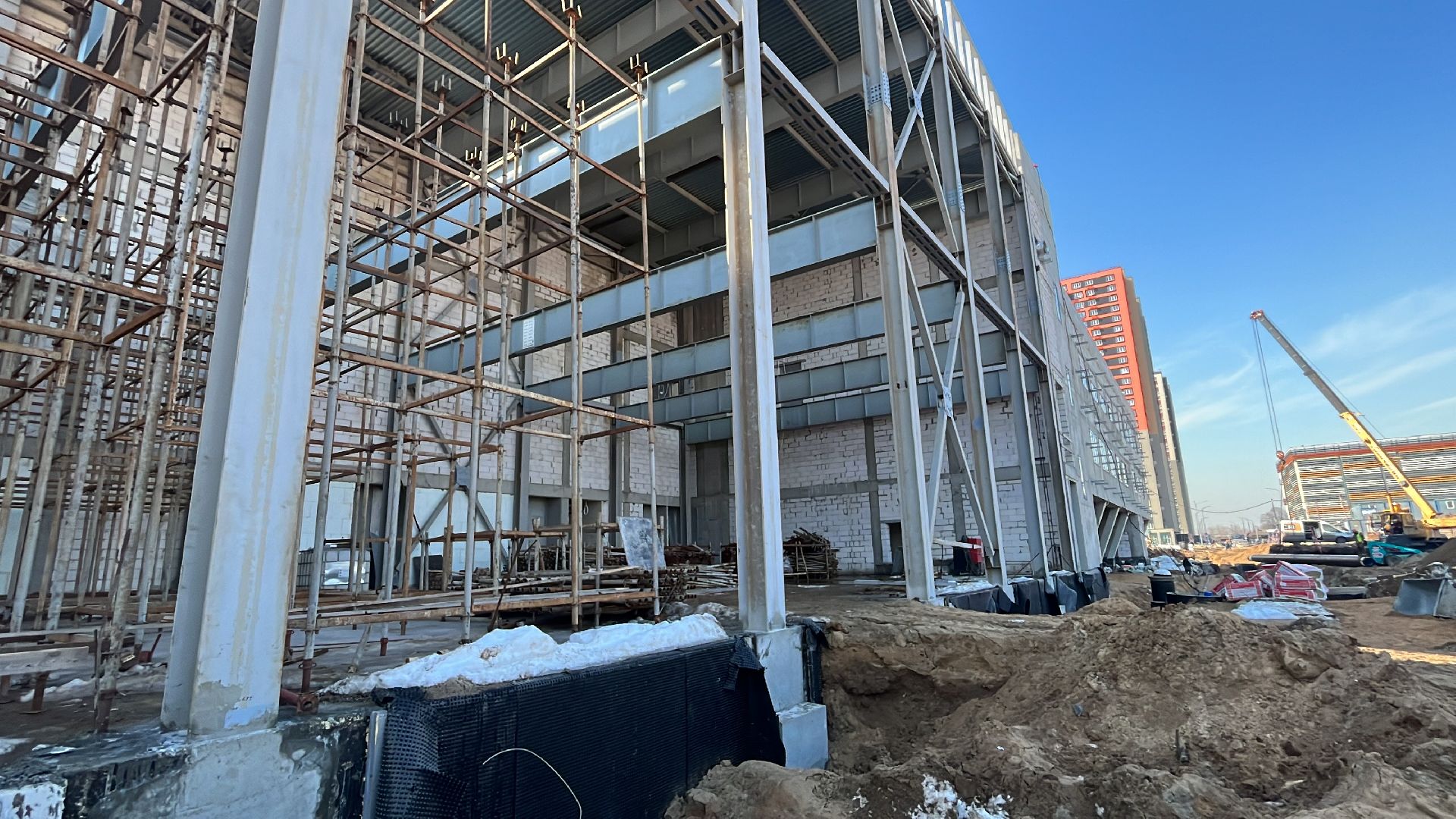 школа, новая школа, строительные работы, строительство школы,