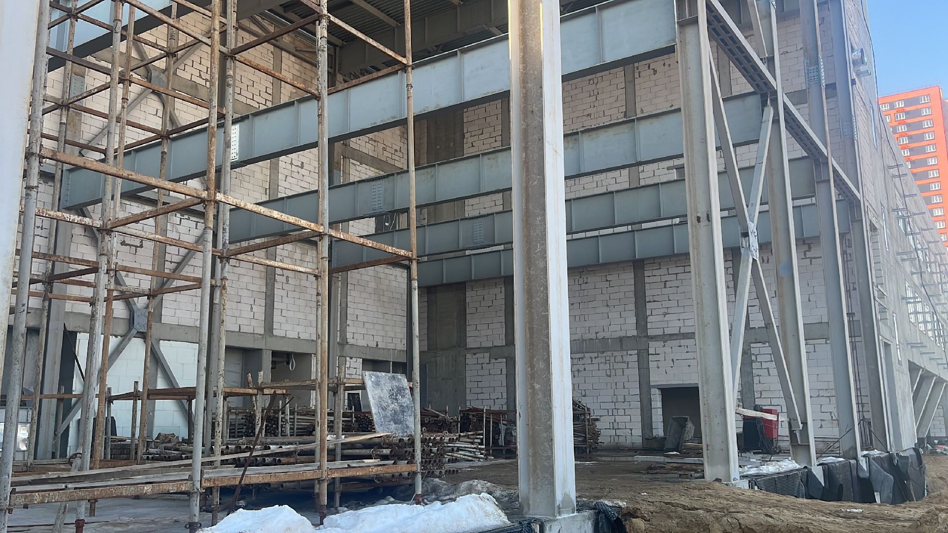 школа, новая школа, строительные работы, строительство школы,