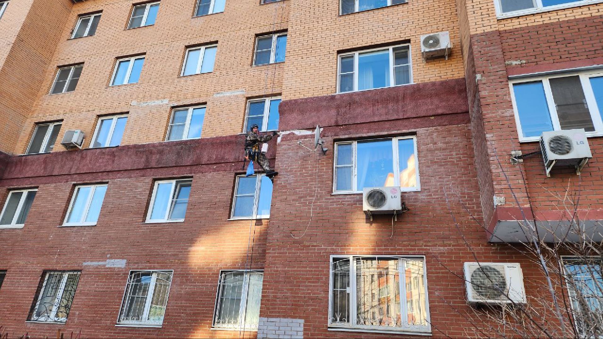 люберцы, ремонт, промышленные альпинисты, фасад,