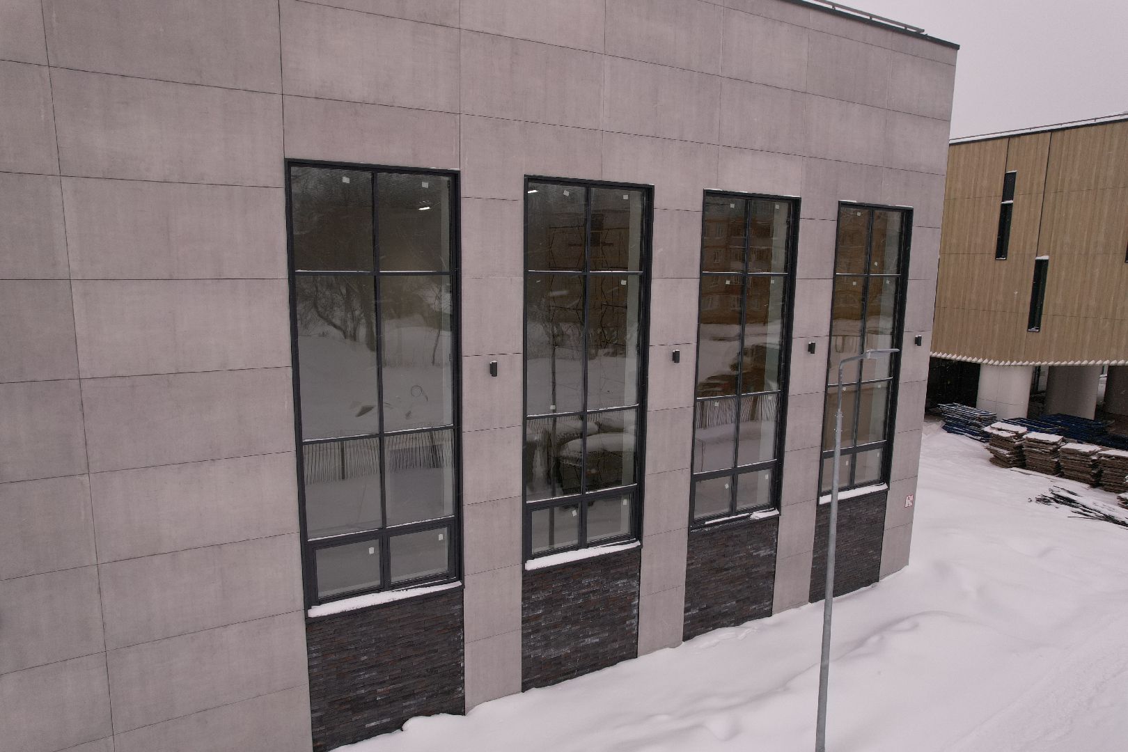 видео с коптера, орехово-зуево, школа,