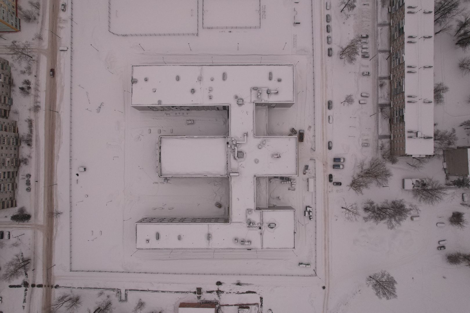 видео с коптера, орехово-зуево, школа,